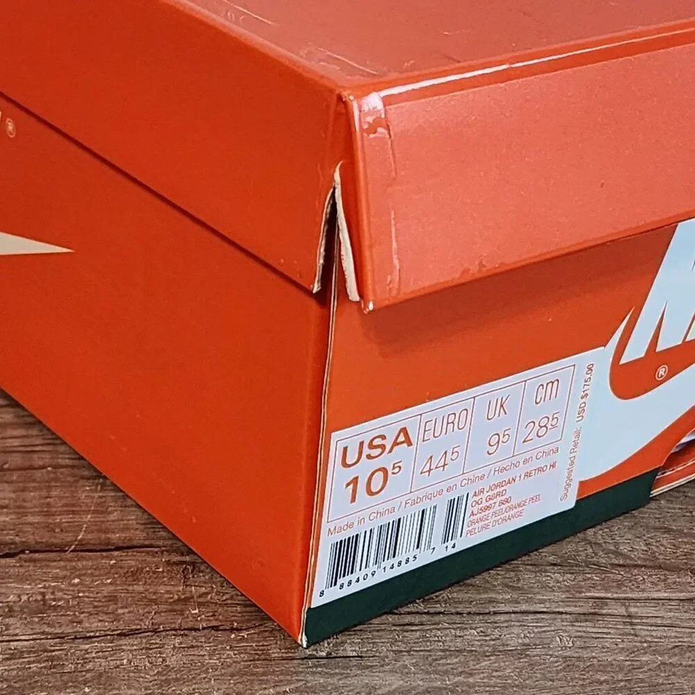 Nike Air Jordan 1 Retro Hi OG Men's Athletic Shoes Size 10.5 Orange Peel w/ Box - Picture 12 of 12
